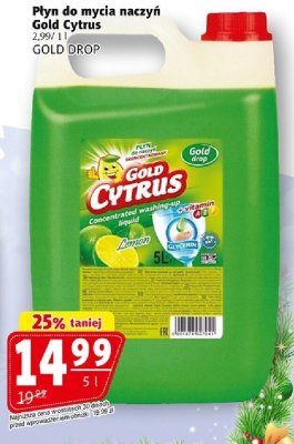 Płyn do mycia naczyń Gold Cytrus GOLD DROP promocja w Prim Market