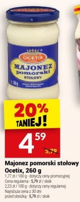 Majonez pomorski stołowy Goetik, 260 g promocja w Twój Market