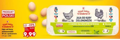 Jaja od kury zielononóżki 10 szt. promocja w Kaufland