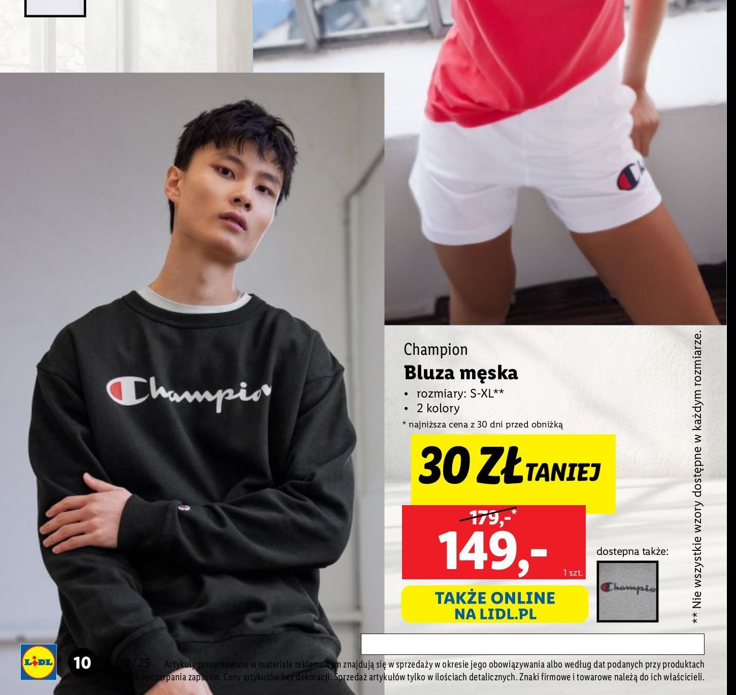 Bluza męska s-xl Champion promocja w Lidl
