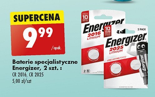 Bateria cr2016 Energizer promocja