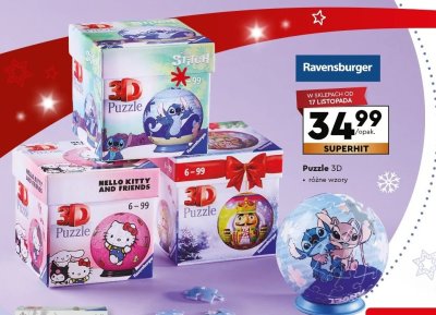Puzzle 3D, różne wzory promocja w Biedronka