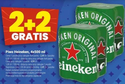 Piwo HEINEKEN SILVER promocja w Twój Market