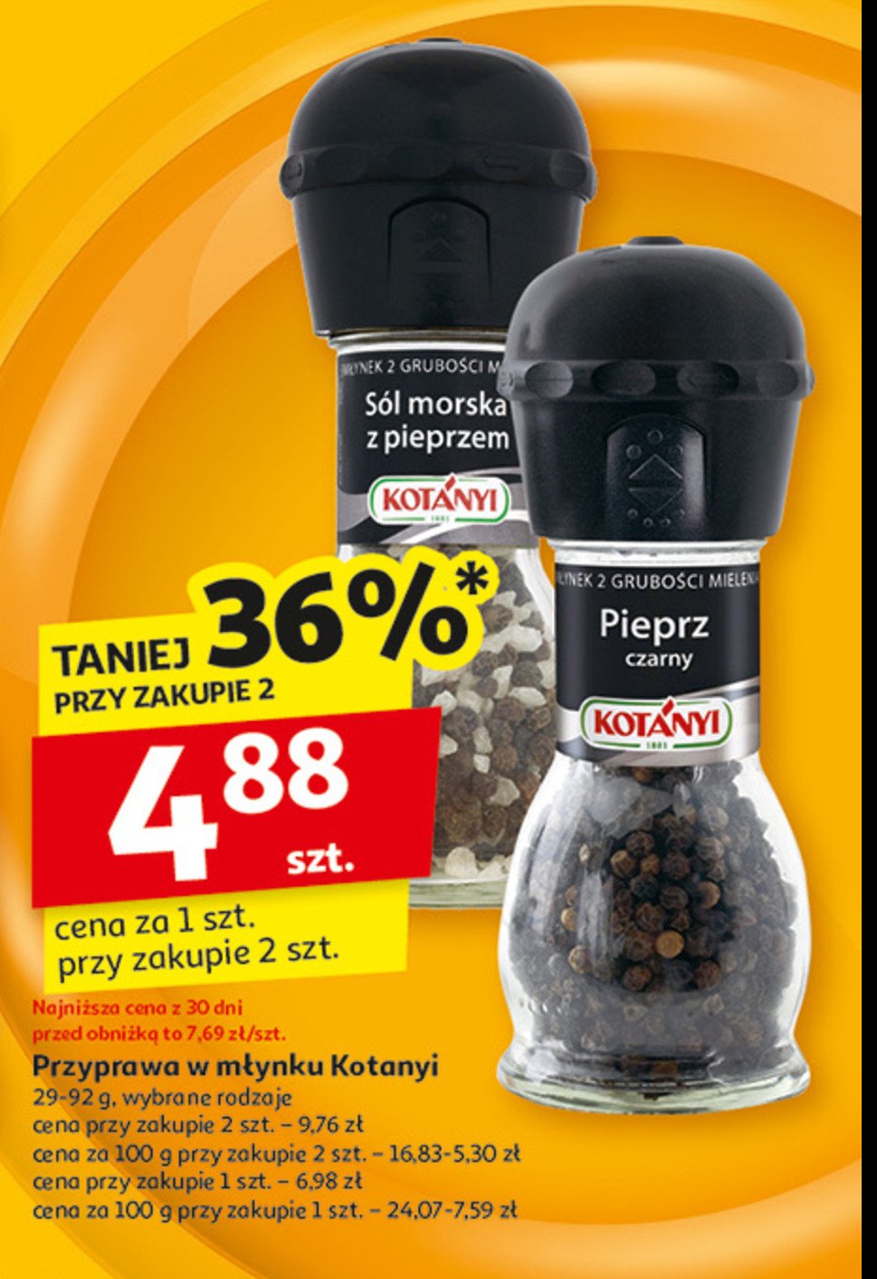 Sól morska z pieprzem Kotanyi promocja w Auchan