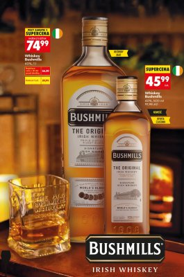 Whiskey Bushmills 40%, 1l promocja w Biedronka