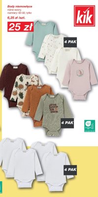 Body niemowlęce różne wzory, rozmiary: 62-92 promocja w KiK