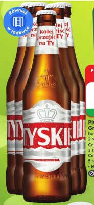 Piwo Tyskie Gronie, 2 rodzaje promocja w Dino