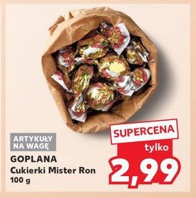 Cukierki truskawkowe Goplana mister ron promocja