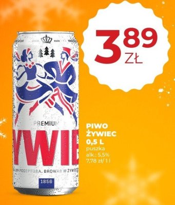 Piwo Żywiec Premium 0,5 L puszka promocja w Duży Ben