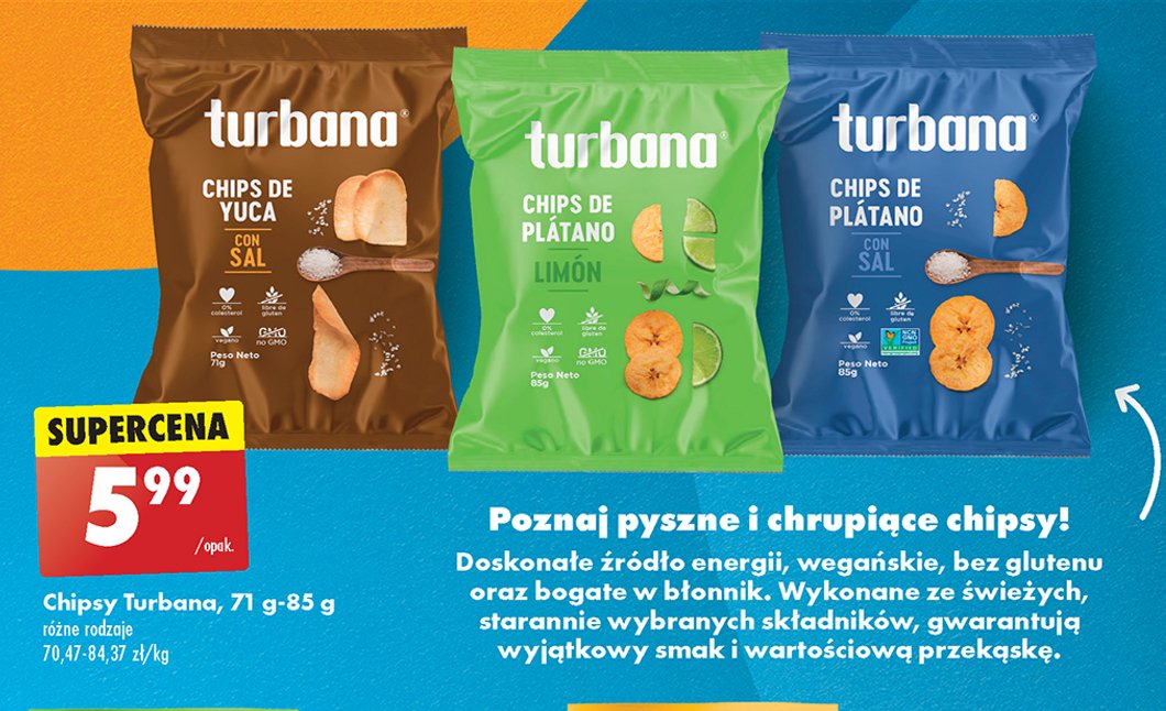 Chipsy z juki z solą Turbana promocja