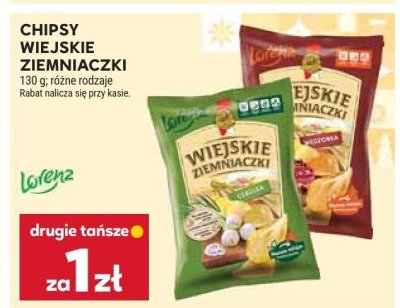 Chipsy wiejskie ziemniaczki Lorenz promocja w Stokrotka