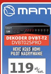 Dekoder dvbt-t2 Manta promocja