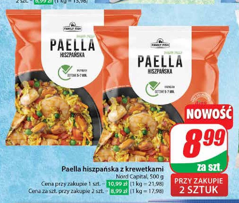 Paella hiszpanska Family fish promocja