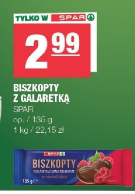 Biszkopty z galaretk膮 malinow膮 Carrefour promocja w SPAR