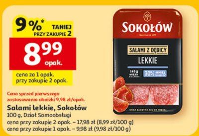 Salami lekkie, Sokołów Dział Samoobsługi promocja w Auchan