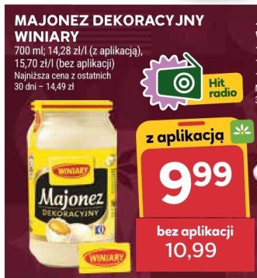 Majonez dekoracyjny Winiary promocja w Stokrotka