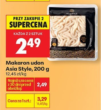 Makaron udon Asia Style promocja w Biedronka
