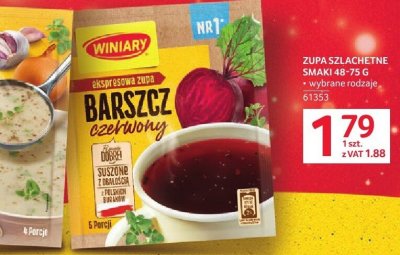 Zupa szlachetne smaki Winiary Barszcz 48-75g promocja w Selgros