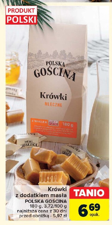 Krówki mleczne Polska gościna promocja w Carrefour