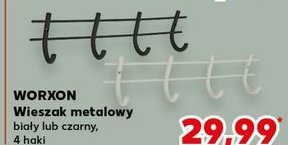 Wieszak metalowy czarny Worxon promocja w Kaufland