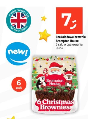 Czekoladowe brownie Brompton House 6 szt. w opakowaniu promocja w Dealz