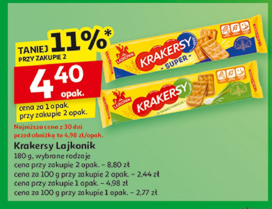 Krakersy super cebulkowe Lajkonik promocja