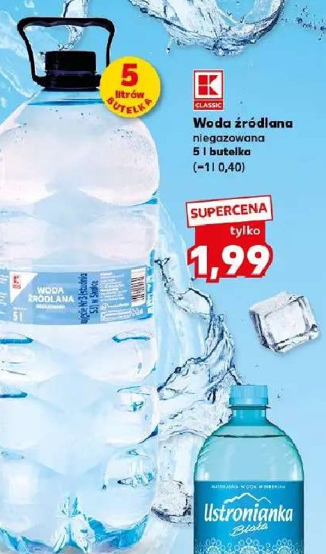 Woda niegazowana K-classic promocja