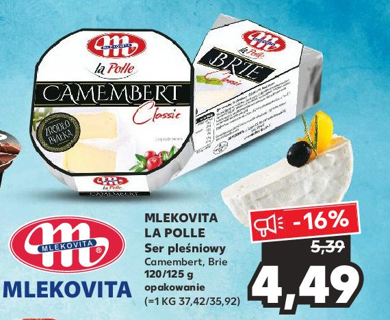 Ser camembert classic Mlekovita la polle promocje