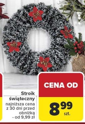 Stroik świąteczny promocja w Carrefour