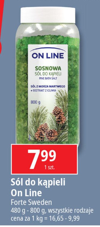 Sól do kąpieli sosnowa On line promocja