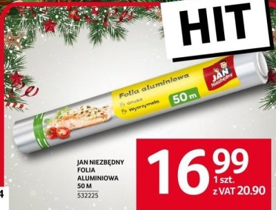 Folia aluminiowa Jan Niezbędny 50 m promocja w Selgros