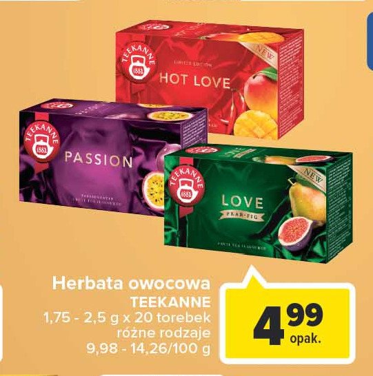 Herbata mango & chili Teekanne hot love promocje