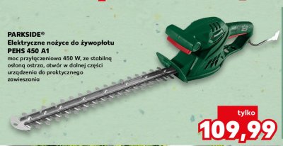 Nożyce elektryczne do żywopłotu 450 w Parkside promocja