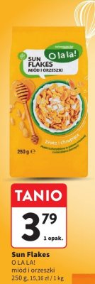 Płatki Sun Flakes O LA LA! miód i orzechy promocja w Intermarche