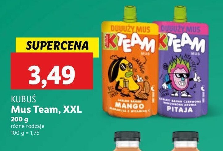 Mus mango Kubu艣 team promocja