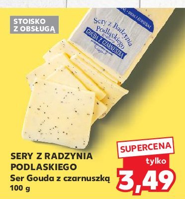 Ser gouda z czarnuszk膮 Z radzynia podlaskiego promocja