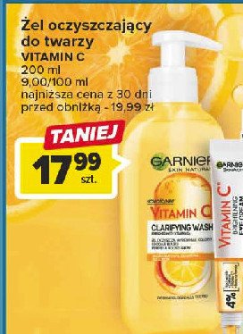 Żel do twarzy oczyszczający Garnier vitamin c promocja