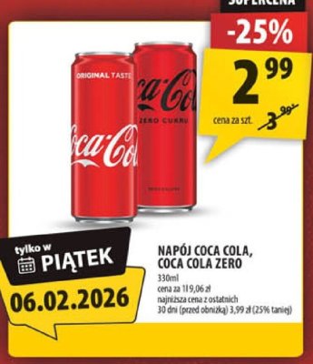 Napój Coca Cola, Coca Cola Zero promocja w Arhelan