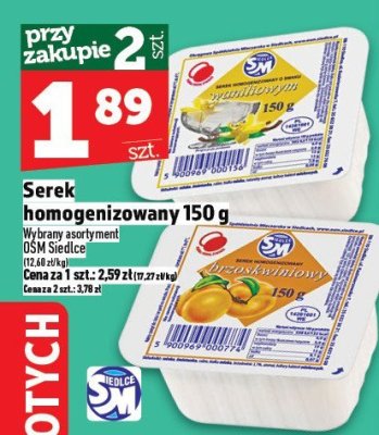 Serek homogenizowany 150 g promocja w TOPAZ