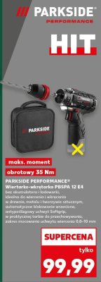 Wiertarko-wkrętarka PBSPA 12 E4 promocja w Kaufland