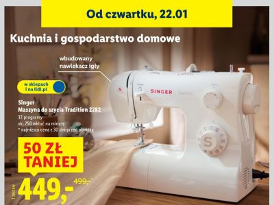 Maszyna do szycia Tradition 2282 promocja w Lidl