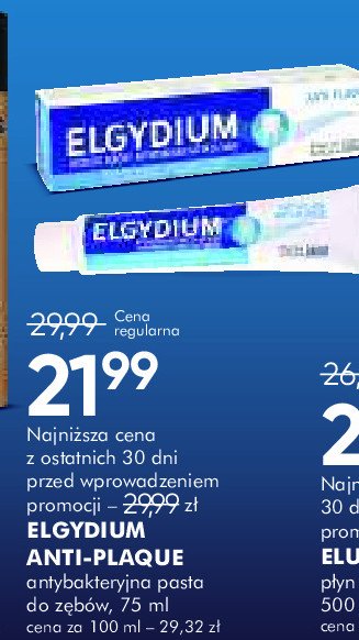 Antybakteryjna pasta do zębów Elgydium anti-plaque promocja w Super-Pharm