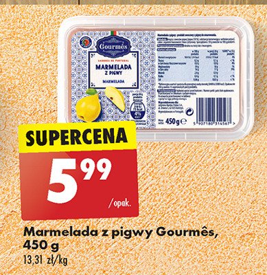 Marmolada z pigwy Gourmes promocja