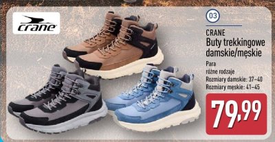 Buty trekkingowe damskie/męskie różne rodzaje  promocja w Aldi