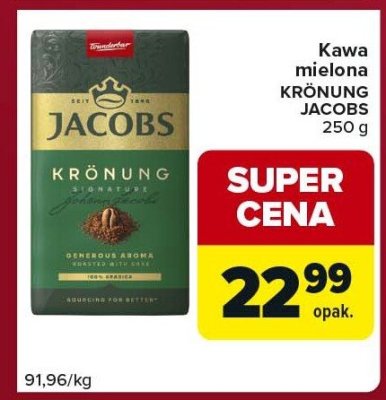 Kawa mielona KRÖNUNG JACOBS promocja w Carrefour Express