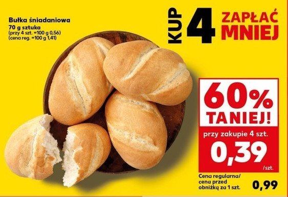 Bułka śniadaniowa promocja