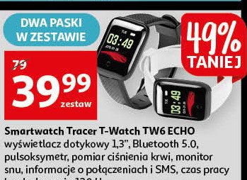 Smartwatch t-watch tw6 czarny Tracer promocja