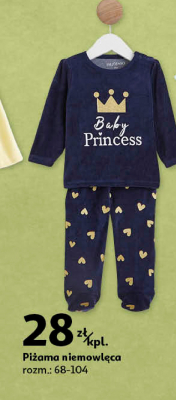 Piżama niemowlęca Auchan inextenso promocja