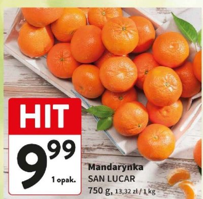 Mandarynka 750 g promocja w Intermarche