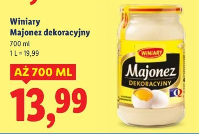 Majonez dekoracyjny Winiary promocja w Lidl